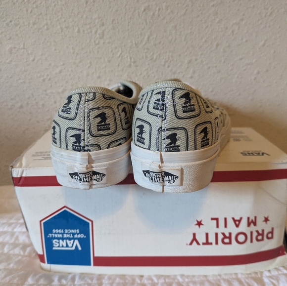 Vans USPS Postal Service Women Authentic Denim and White Eagle Rare Shoes 032024 - Picture 6 of 11